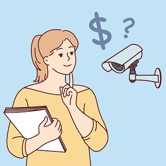 安裝費用評估插畫